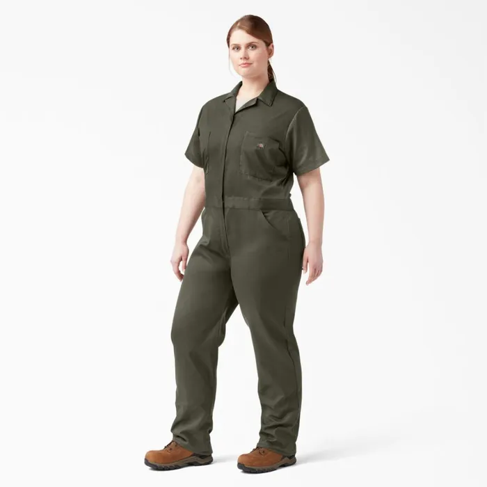 Dickies Coveralls Women039s Plus FLEX Cooling TempiQ Short Sleeve Coveralls Moss Green Moss Green ms 8211 Women Dickies Coveralls Women039s Plus FLEX Cooling TempiQ Short Sleeve Coveralls Moss Green Moss Green ms 8211 Women