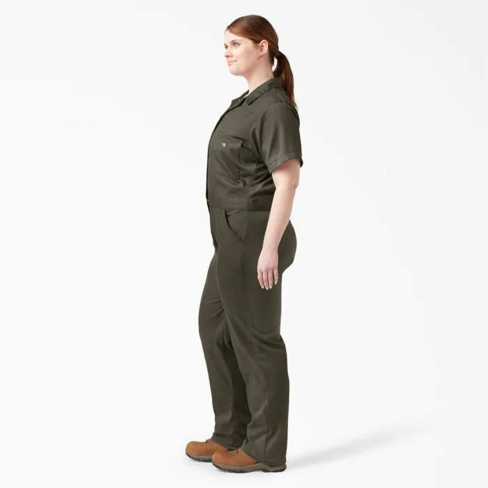 Dickies Coveralls Women039s Plus FLEX Cooling TempiQ Short Sleeve Coveralls Moss Green Moss Green ms 8211 Women Dickies Coveralls Women039s Plus FLEX Cooling TempiQ Short Sleeve Coveralls Moss Green Moss Green ms 8211 Women