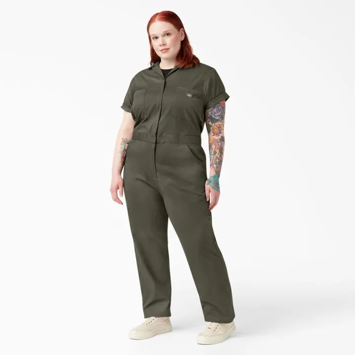 Dickies Coveralls Women039s Plus FLEX Cooling TempiQ Short Sleeve Coveralls Moss Green Moss Green ms 8211 Women Dickies Coveralls Women039s Plus FLEX Cooling TempiQ Short Sleeve Coveralls Moss Green Moss Green ms 8211 Women