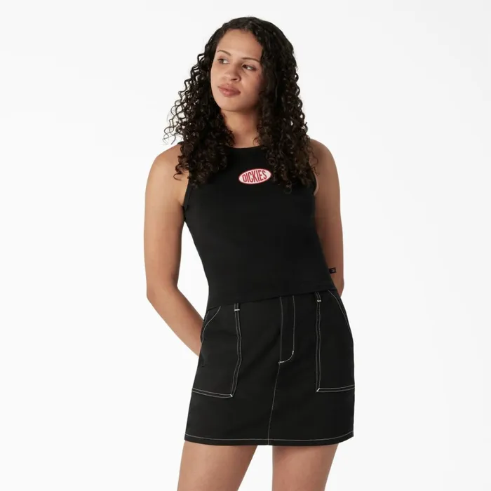 Dickies Cropped Tops Women039s Racerback Cropped Tank Top Black Black kbk 8211 Women Dickies Cropped Tops Women039s Racerback Cropped Tank Top Black Black kbk 8211 Women