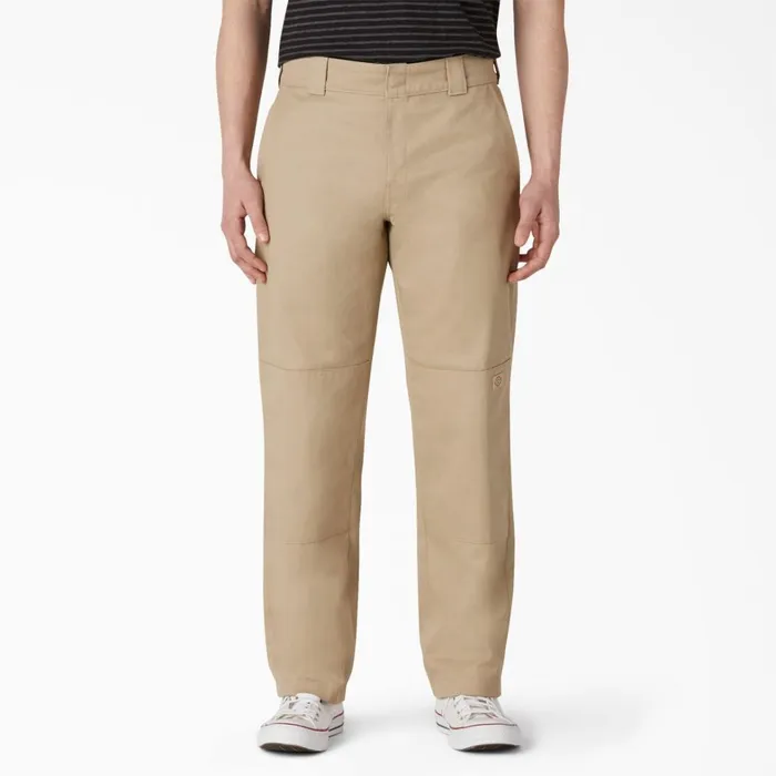 Dickies Double Knee Slim Straight Fit Double Knee Pants Khaki Khaki kh 8211 Men Dickies Double Knee Slim Straight Fit Double Knee Pants Khaki Khaki kh 8211 Men