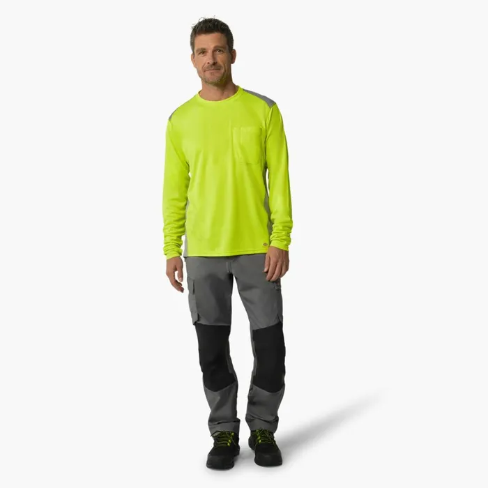 Dickies Hi Vis TempiQ 365 Long Sleeve Pocket TShirt Neon Yellow Neon Yellow ew 8211 Men Dickies Hi Vis TempiQ 365 Long Sleeve Pocket TShirt Neon Yellow Neon Yellow ew 8211 Men