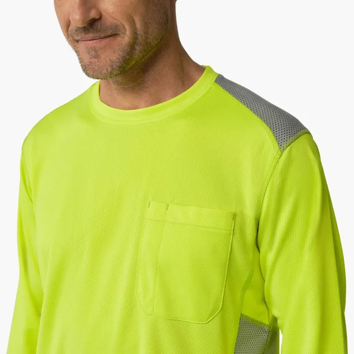 Dickies Hi Vis TempiQ 365 Long Sleeve Pocket TShirt Neon Yellow Neon Yellow ew 8211 Men Dickies Hi Vis TempiQ 365 Long Sleeve Pocket TShirt Neon Yellow Neon Yellow ew 8211 Men