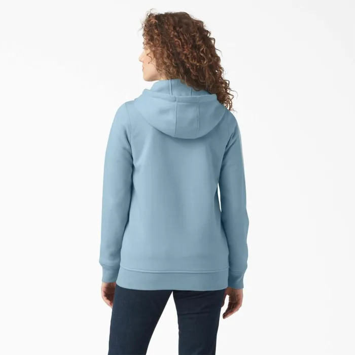 Dickies Hoodies and Sweatshirts Women039s Heavyweight FullZip Fleece Hoodie Clear Blue Clear Blue eu 8211 Women