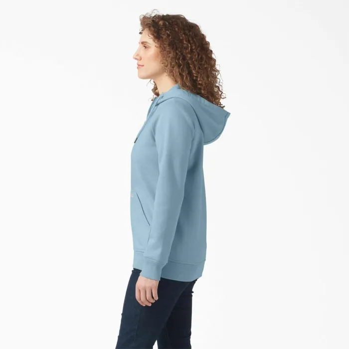 Dickies Hoodies and Sweatshirts Women039s Heavyweight FullZip Fleece Hoodie Clear Blue Clear Blue eu 8211 Women