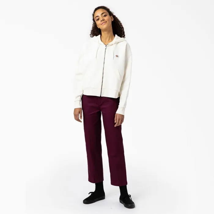 Dickies Hoodies and Sweatshirts Womens Oakport Zip Hoodie Cream Cream cr9 8211 Women