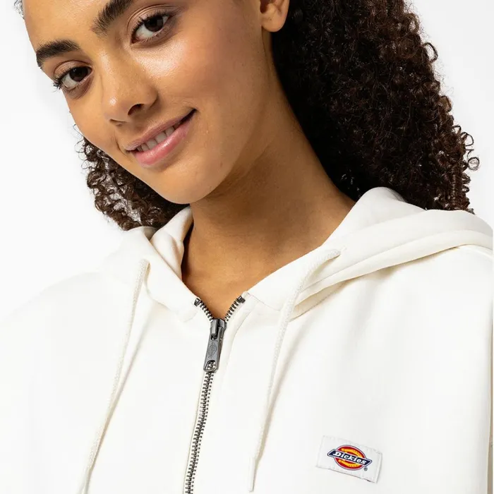 Dickies Hoodies and Sweatshirts Womens Oakport Zip Hoodie Cream Cream cr9 8211 Women