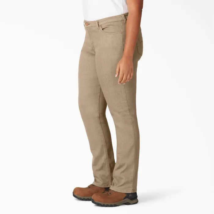 Dickies Jeans Women039s Plus Perfect Shape Straight Fit Jeans Stonewashed Bronze Sand Stonewashed Bronze Sand s1s 8211 Women Dickies Jeans Women039s Plus Perfect Shape Straight Fit Jeans Stonewashed Bronze Sand Stonewashed Bronze Sand s1s 8211 Women