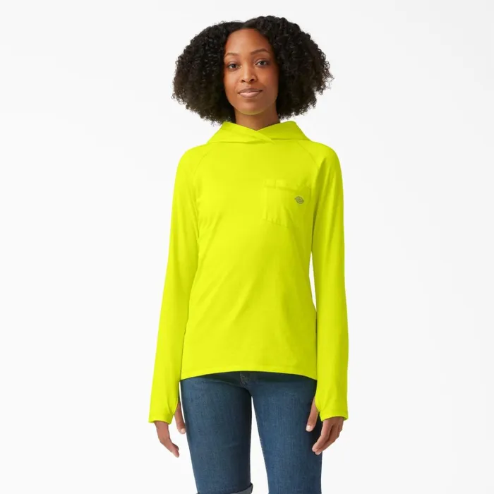 Dickies Long Sleeve TShirts Women039s Cooling Performance Sun Shirt Bright Yellow Bright Yellow bwd 8211 Women
