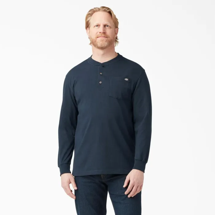Dickies Long Sleeve Work Shirts Heavyweight Long Sleeve Henley TShirt Dark Navy Dark Navy dn 8211 Men Dickies Long Sleeve Work Shirts Heavyweight Long Sleeve Henley TShirt Dark Navy Dark Navy dn 8211 Men