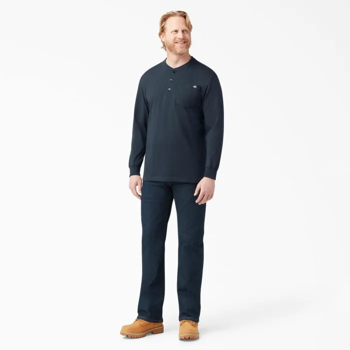 Dickies Long Sleeve Work Shirts Heavyweight Long Sleeve Henley TShirt Dark Navy Dark Navy dn 8211 Men Dickies Long Sleeve Work Shirts Heavyweight Long Sleeve Henley TShirt Dark Navy Dark Navy dn 8211 Men