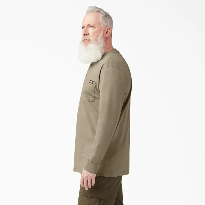 Dickies Long Sleeve Work Shirts Heavyweight Long Sleeve Henley TShirt Desert Sand Desert Sand ds 8211 Men Dickies Long Sleeve Work Shirts Heavyweight Long Sleeve Henley TShirt Desert Sand Desert Sand ds 8211 Men