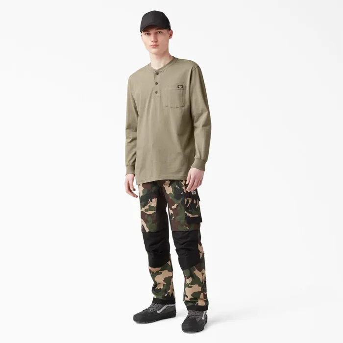Dickies Long Sleeve Work Shirts Heavyweight Long Sleeve Henley TShirt Desert Sand Desert Sand ds 8211 Men Dickies Long Sleeve Work Shirts Heavyweight Long Sleeve Henley TShirt Desert Sand Desert Sand ds 8211 Men