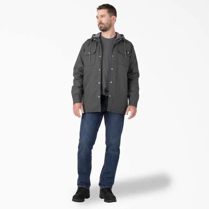 Dickies Outerwear Water Repellent Duck Hooded Shirt Jacket Slate Gray Slate Gray sl 8211 Men Dickies Outerwear Water Repellent Duck Hooded Shirt Jacket Slate Gray Slate Gray sl 8211 Men