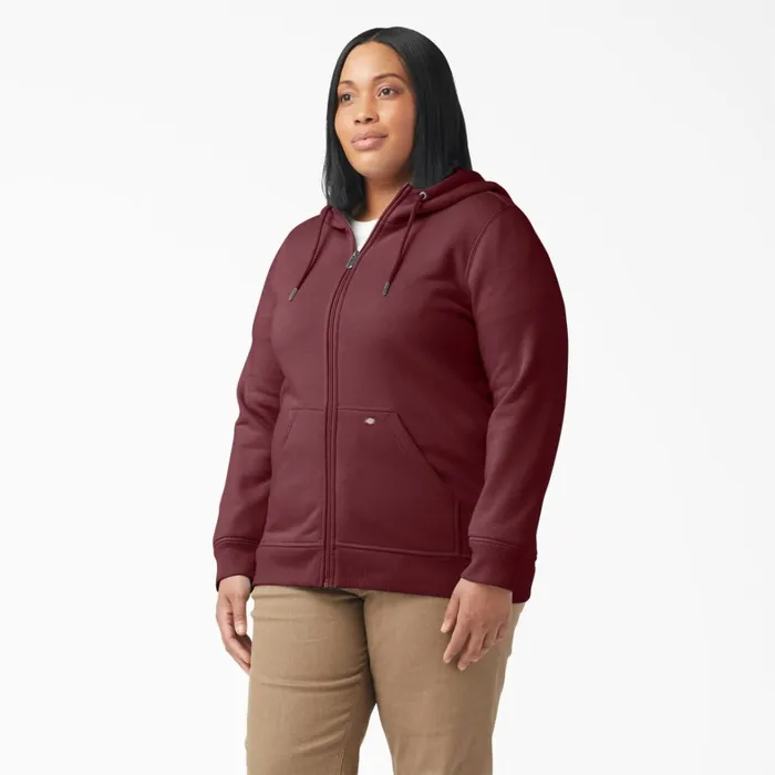 Dickies Outerwear Women039s Plus Heavyweight FullZip Hoodie Burgundy Heather Burgundy Heather byh 8211 Women Dickies Outerwear Women039s Plus Heavyweight FullZip Hoodie Burgundy Heather Burgundy Heather byh 8211 Women