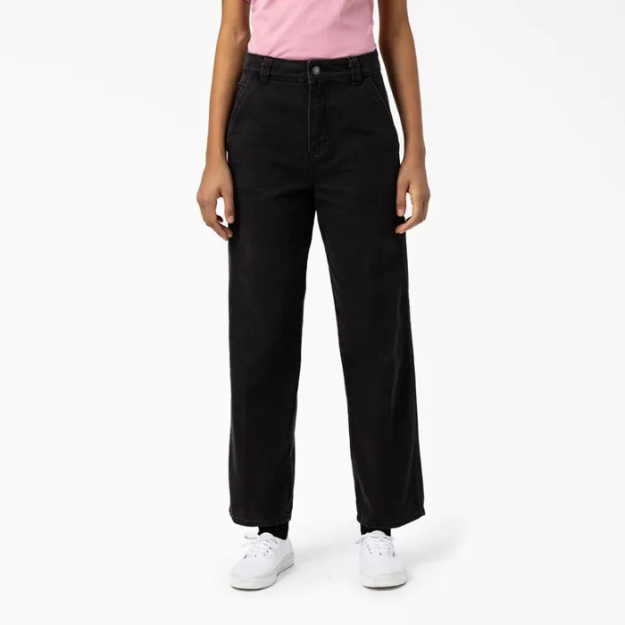 Dickies Painter Pants Women039s Regular Fit Duck Pants Stonewashed Black Stonewashed Black sbk 8211 Women