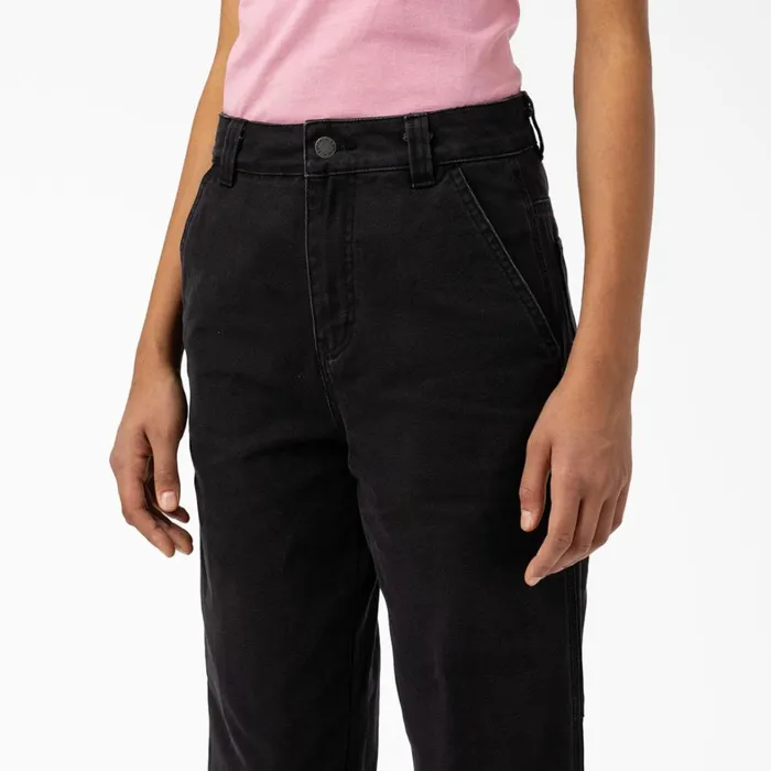 Dickies Painter Pants Women039s Regular Fit Duck Pants Stonewashed Black Stonewashed Black sbk 8211 Women