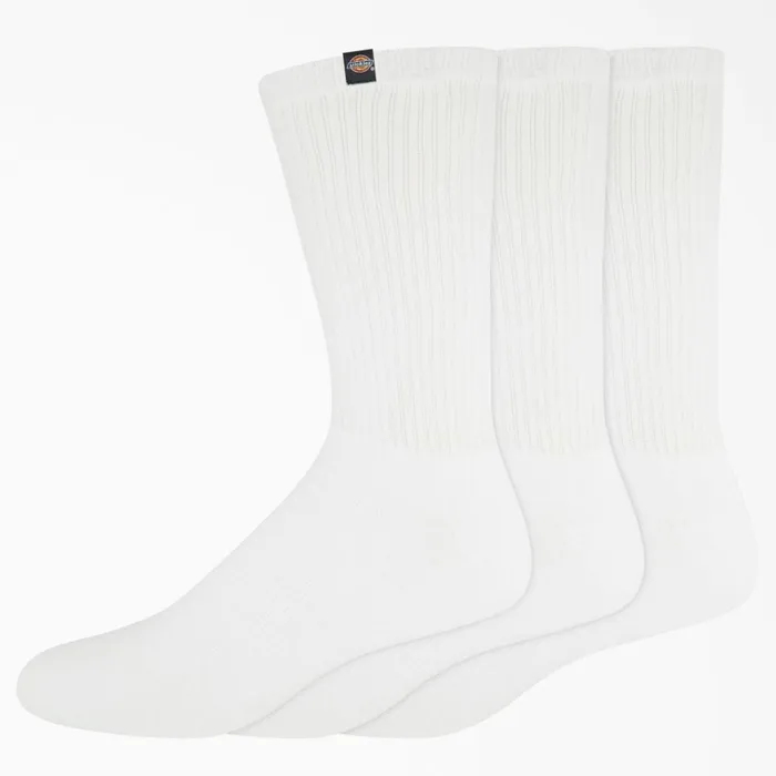 Dickies Socks Dickies Label Crew Socks Size 612 3Pack White White wh 8211 Women Dickies Socks Dickies Label Crew Socks Size 612 3Pack White White wh 8211 Women