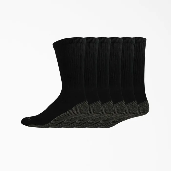 Dickies Socks Moisture Control Crew Work Socks Size 612 6Pack Black Black bk 8211 Men Dickies Socks Moisture Control Crew Work Socks Size 612 6Pack Black Black bk 8211 Men