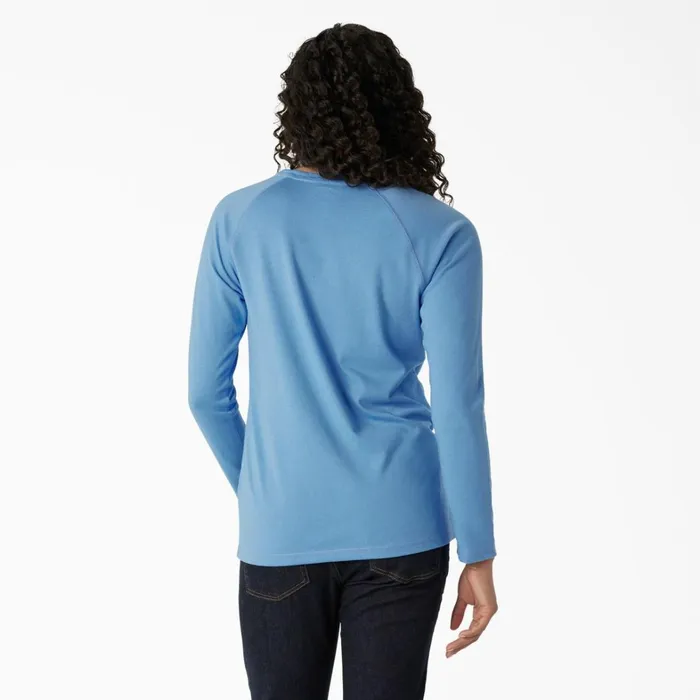 Dickies TShirts Women039s Cooling Long Sleeve Pocket TShirt Azure Blue Azure Blue ab2 8211 Women Dickies TShirts Women039s Cooling Long Sleeve Pocket TShirt Azure Blue Azure Blue ab2 8211 Women