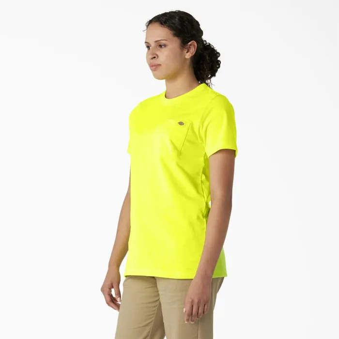 Dickies TShirts Women039s Heavyweight Short Sleeve Pocket TShirt Bright Yellow Bright Yellow bwd 8211 Women Dickies TShirts Women039s Heavyweight Short Sleeve Pocket TShirt Bright Yellow Bright Yellow bwd 8211 Women