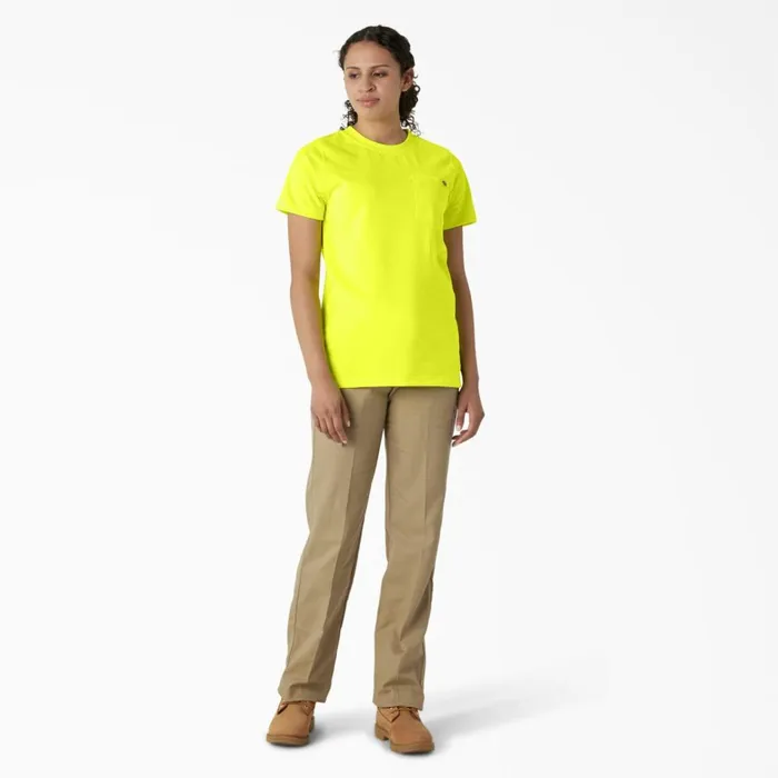 Dickies TShirts Women039s Heavyweight Short Sleeve Pocket TShirt Bright Yellow Bright Yellow bwd 8211 Women Dickies TShirts Women039s Heavyweight Short Sleeve Pocket TShirt Bright Yellow Bright Yellow bwd 8211 Women