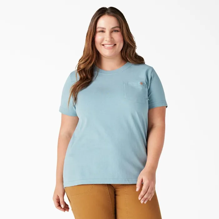 Dickies TShirts Women039s Plus Heavyweight Short Sleeve Pocket TShirt Dockside Blue Dockside Blue du1 8211 Women Dickies TShirts Women039s Plus Heavyweight Short Sleeve Pocket TShirt Dockside Blue Dockside Blue du1 8211 Women