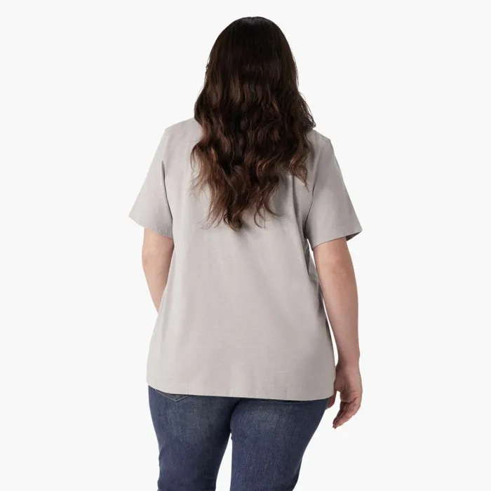 Dickies Tops Women039s Plus Heavyweight Logo TShirt Heather Gray Heather Gray h2 8211 Women Dickies Tops Women039s Plus Heavyweight Logo TShirt Heather Gray Heather Gray h2 8211 Women