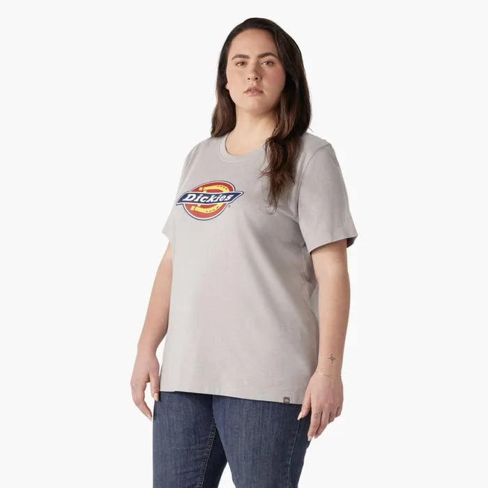 Dickies Tops Women039s Plus Heavyweight Logo TShirt Heather Gray Heather Gray h2 8211 Women Dickies Tops Women039s Plus Heavyweight Logo TShirt Heather Gray Heather Gray h2 8211 Women