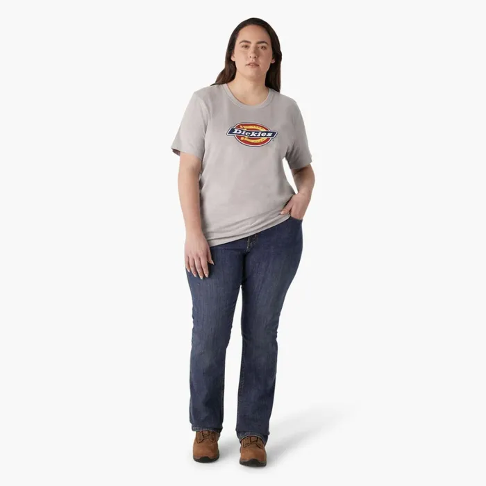 Dickies Tops Women039s Plus Heavyweight Logo TShirt Heather Gray Heather Gray h2 8211 Women Dickies Tops Women039s Plus Heavyweight Logo TShirt Heather Gray Heather Gray h2 8211 Women