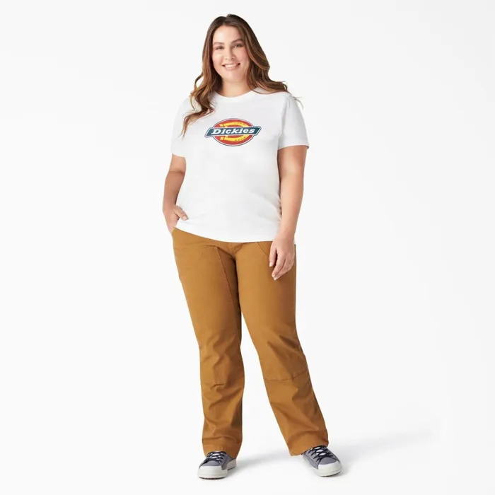 Dickies Tops Women039s Plus Heavyweight Logo TShirt White White wh 8211 Women Dickies Tops Women039s Plus Heavyweight Logo TShirt White White wh 8211 Women