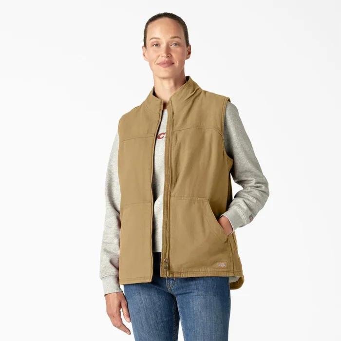 Dickies Vests Women039s Fleece Lined Duck Canvas Vest Rinsed Nubuck Rinsed Nubuck rnu 8211 Women Dickies Vests Women039s Fleece Lined Duck Canvas Vest Rinsed Nubuck Rinsed Nubuck rnu 8211 Women