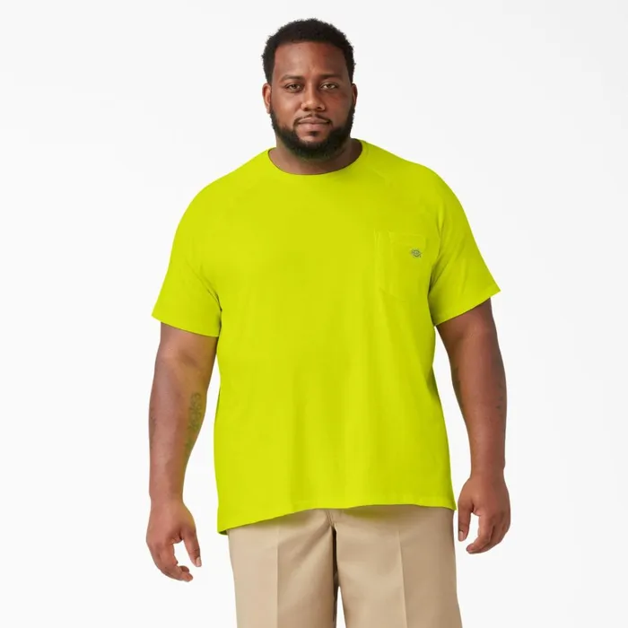 Dickies Work Shirts Cooling Short Sleeve Pocket TShirt Bright Yellow Bright Yellow bwd 8211 Men Dickies Work Shirts Cooling Short Sleeve Pocket TShirt Bright Yellow Bright Yellow bwd 8211 Men