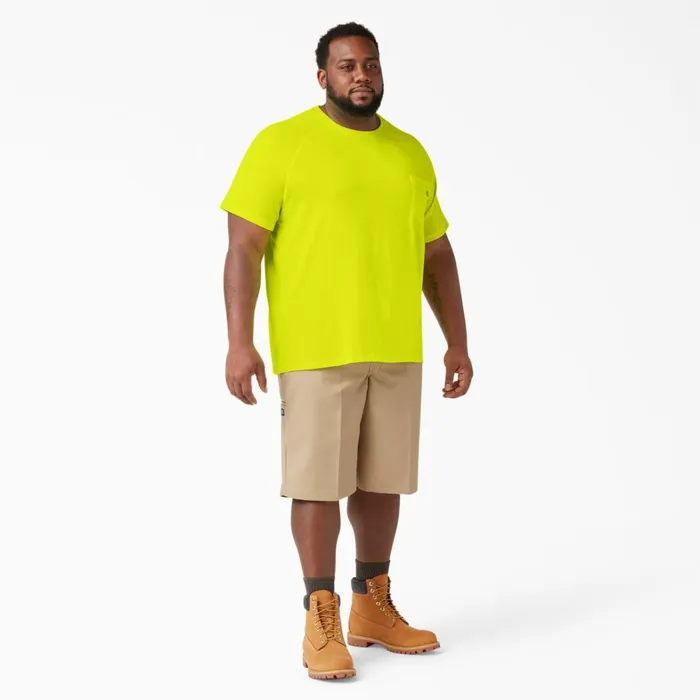 Dickies Work Shirts Cooling Short Sleeve Pocket TShirt Bright Yellow Bright Yellow bwd 8211 Men Dickies Work Shirts Cooling Short Sleeve Pocket TShirt Bright Yellow Bright Yellow bwd 8211 Men