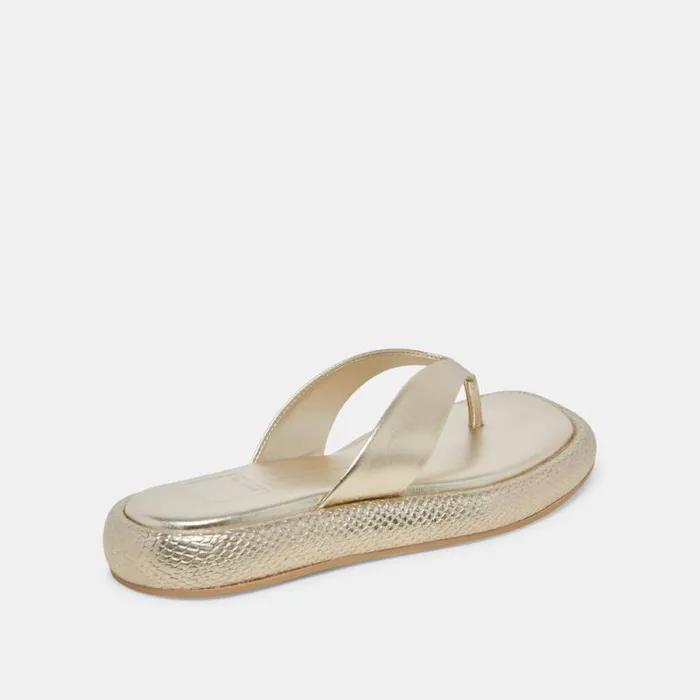 Dolce Vita Adin Sandals Platinum Distressed Leather Women Sandals