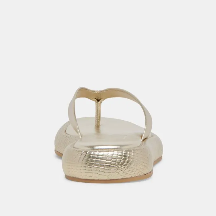Dolce Vita Adin Sandals Platinum Distressed Leather Women Sandals