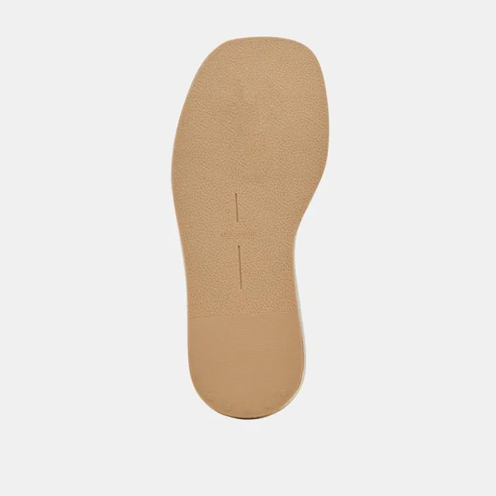 Dolce Vita Adin Sandals Platinum Distressed Leather Women Sandals