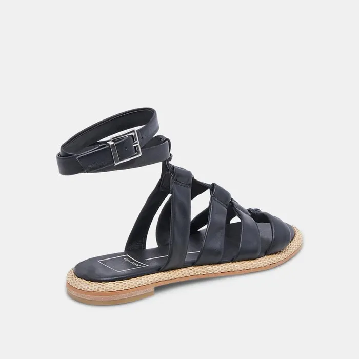Dolce Vita Adison Sandals Black Leather Women Sandals