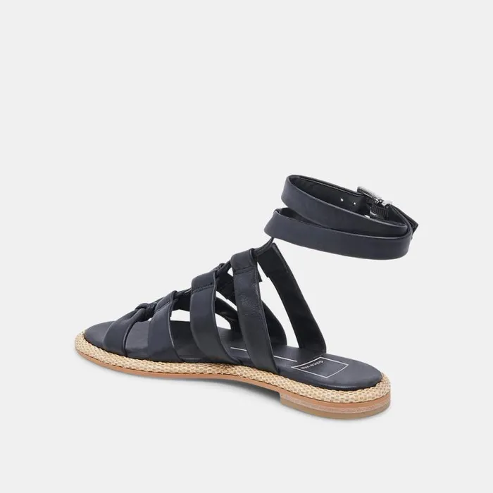 Dolce Vita Adison Sandals Black Leather Women Sandals