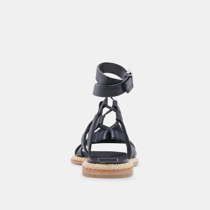Dolce Vita Adison Sandals Black Leather Women Sandals