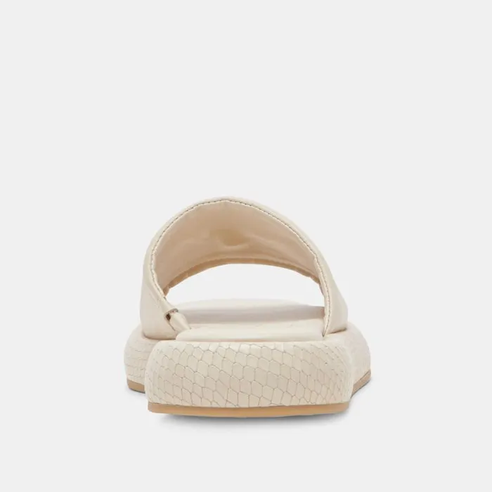Dolce Vita Aisha Sandals Ivory Leather Women Sandals