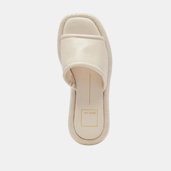 Dolce Vita Aisha Sandals Ivory Leather Women Sandals