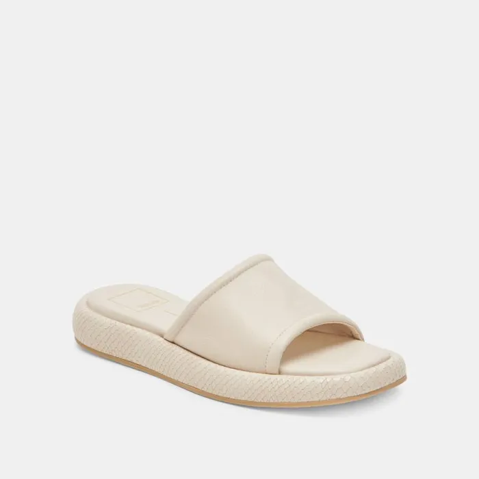 Dolce Vita Aisha Sandals Ivory Leather Women Sandals