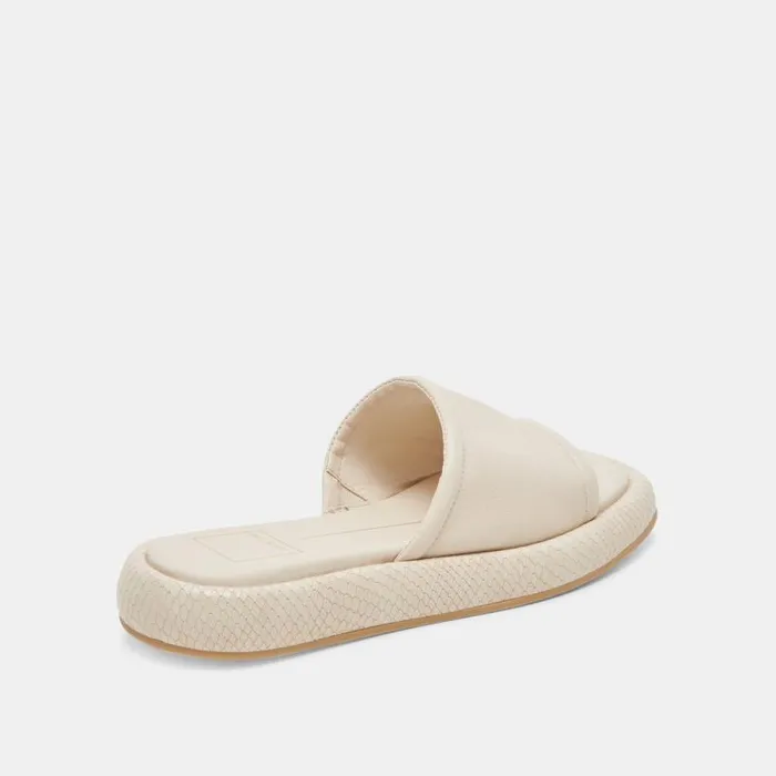 Dolce Vita Aisha Sandals Ivory Leather Women Sandals