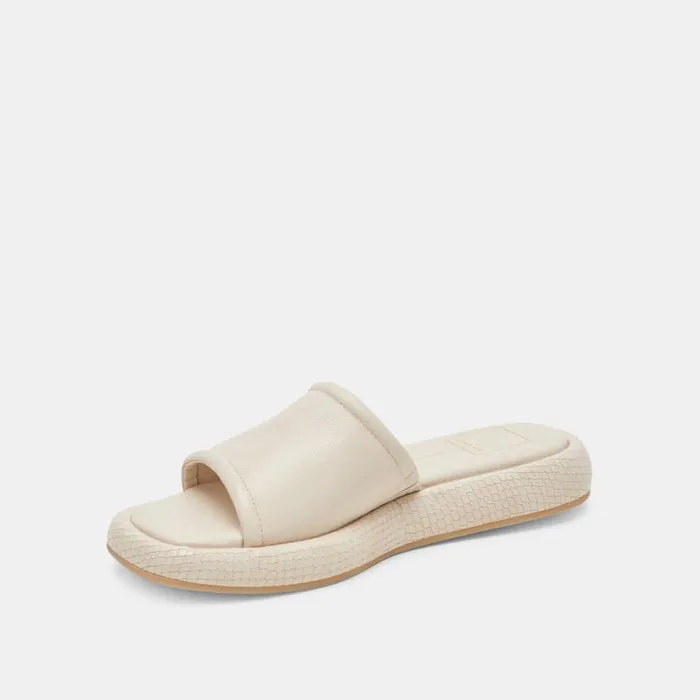Dolce Vita Aisha Sandals Ivory Leather Women Sandals
