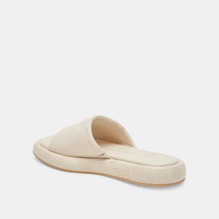 Dolce Vita Aisha Sandals Ivory Leather Women Sandals
