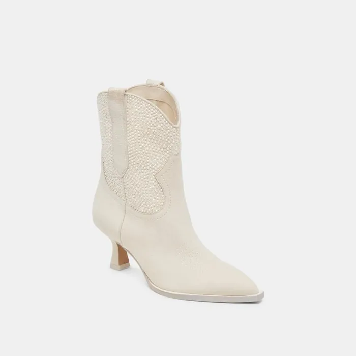 Dolce Vita Angel Pearl Booties Vanilla Pearls Women Boots and Booties