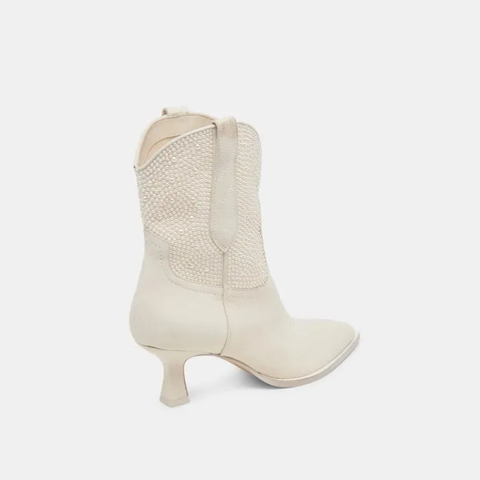 Dolce Vita Angel Pearl Booties Vanilla Pearls Women Boots and Booties