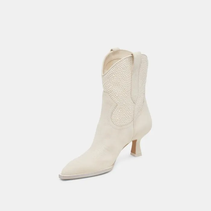 Dolce Vita Angel Pearl Booties Vanilla Pearls Women Boots and Booties
