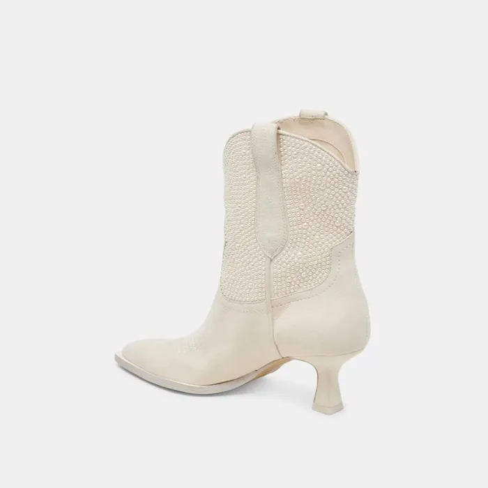 Dolce Vita Angel Pearl Booties Vanilla Pearls Women Boots and Booties